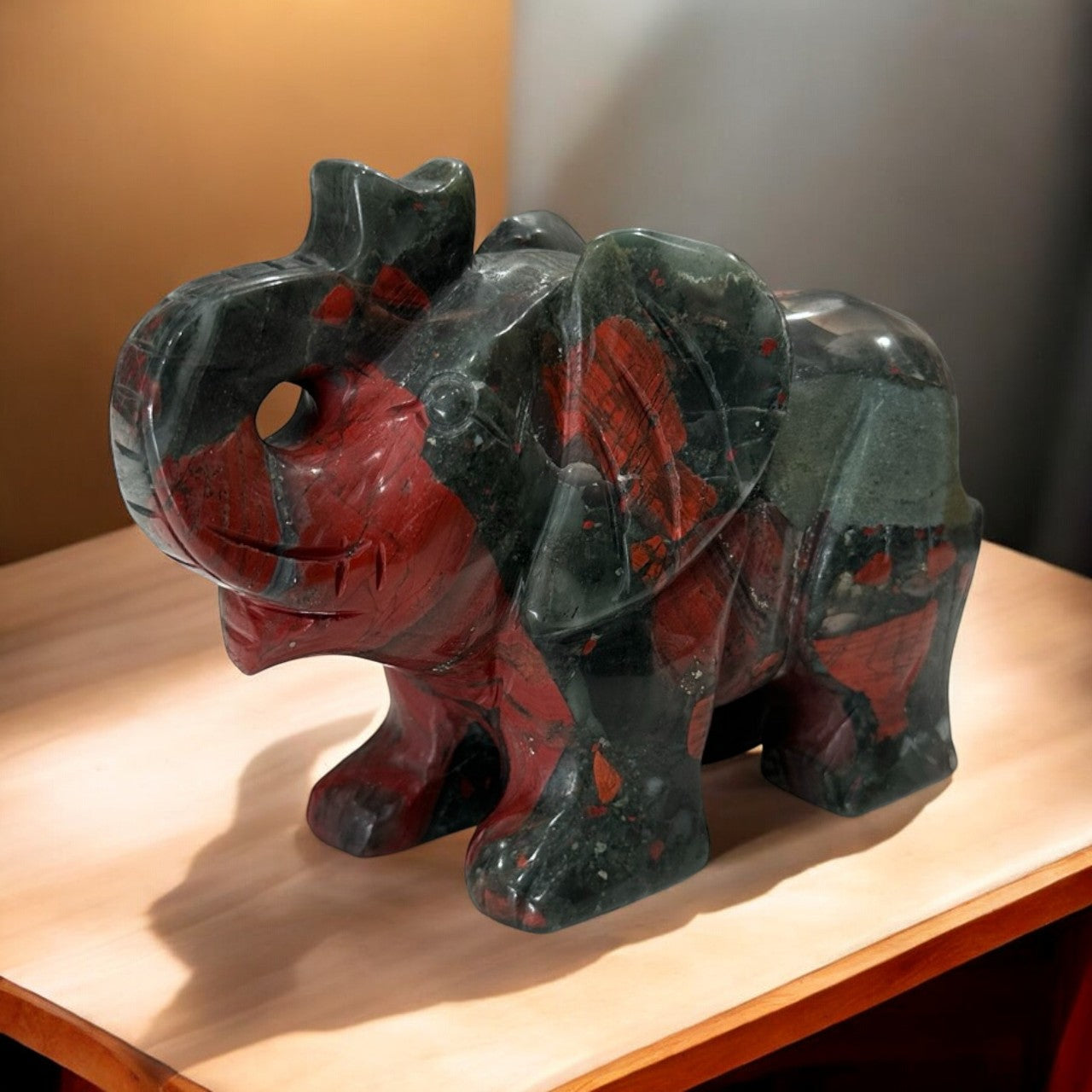 African BloodStone Elephant | 1.3kg