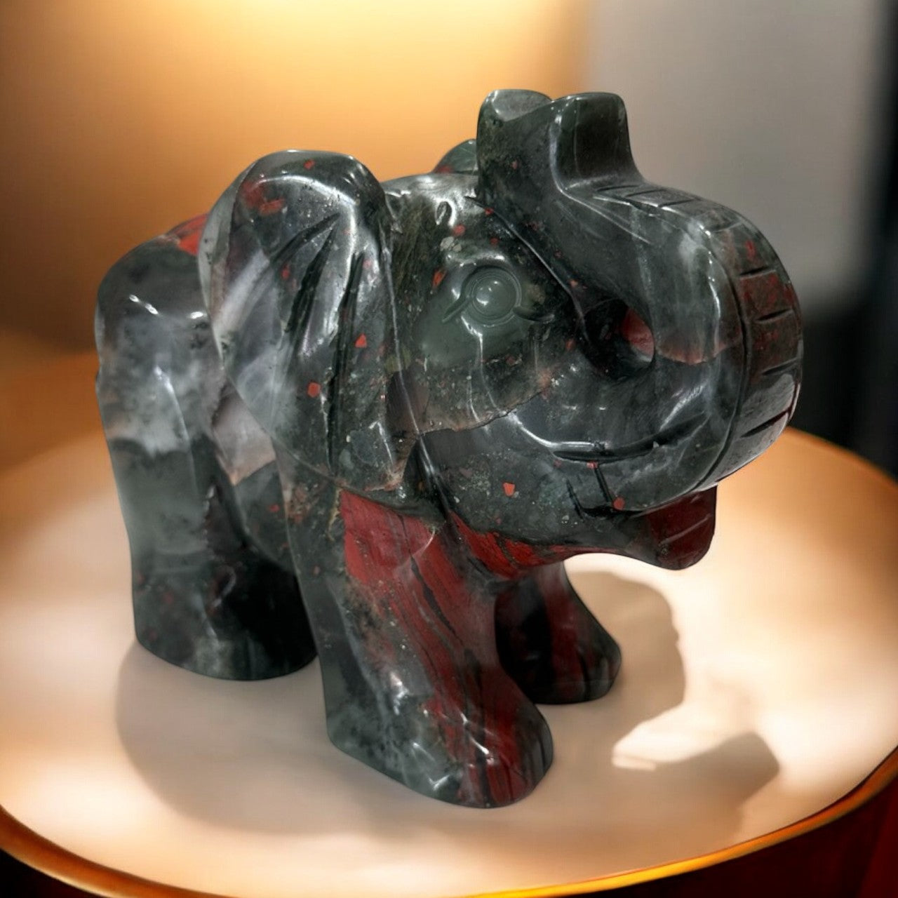 African BloodStone Elephant | 1.3kg