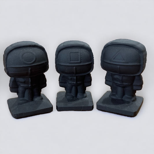 Black Obsidian Squid Game Masked Men Set