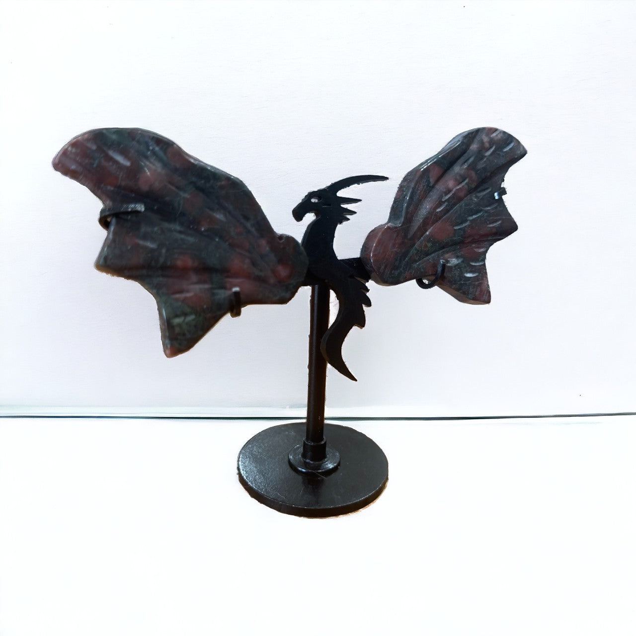 Plum Jasper Dragon Wings