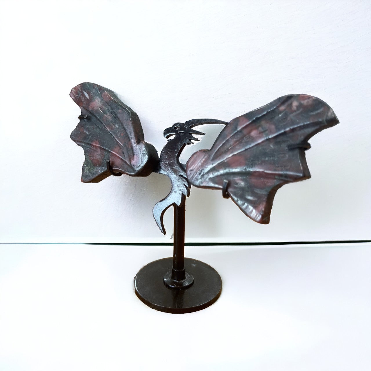 Plum Jasper Dragon Wings