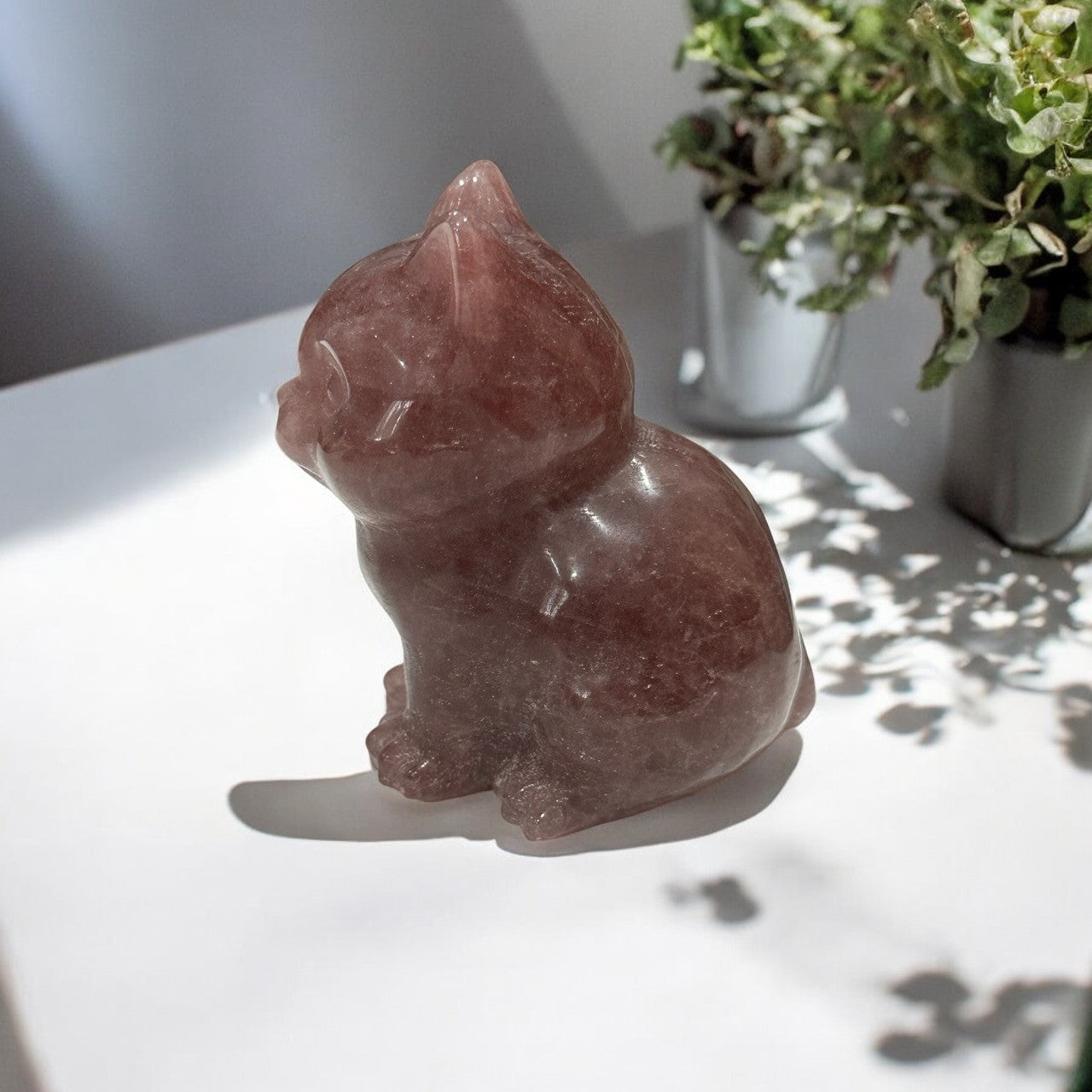 Strawberry Quartz Cat