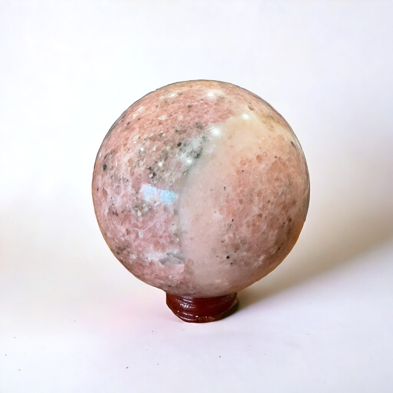 Peach Sunstone Sphere | 763g