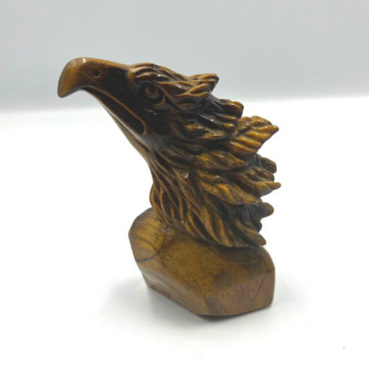 Tiger's Eye Eagle Carving