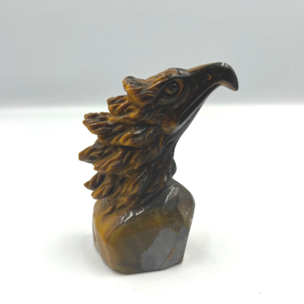 Tiger's Eye Eagle Carving