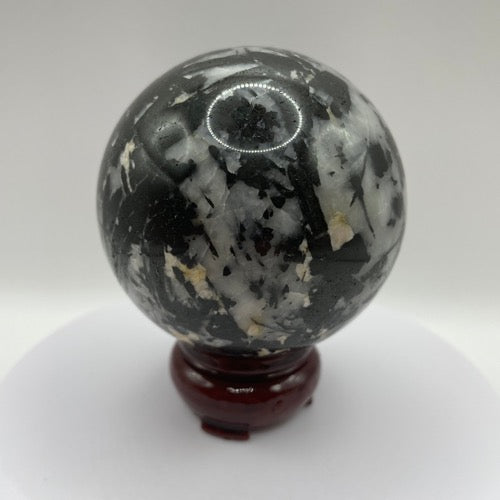 Black Tourmaline in Quartz Sphere