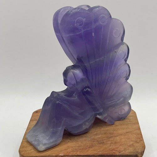 Fluorite Fairy Carving