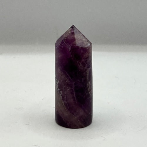 Fluorite Point Cylinder - Purple