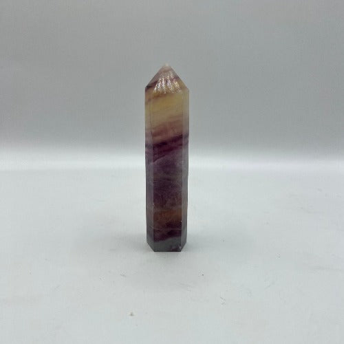 Fluorite Point - Peach and Purple