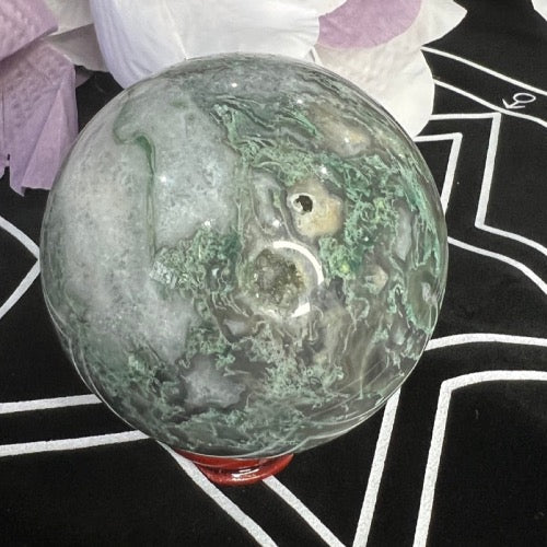 Moss Agate Sphere